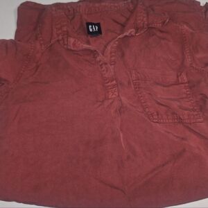 GAP Brick Red Casual Shirt